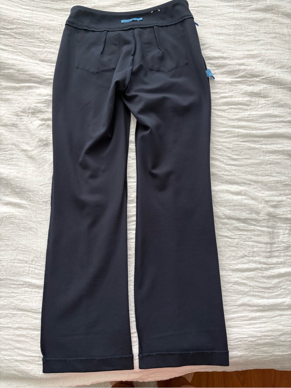 J McLaughlin Navy Pull-On Knit Pants Size Small Stretch Career Casual - Picture 10 of 10